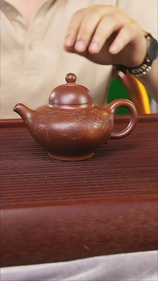 茶壶紫砂230cc顾氏手工紫砂