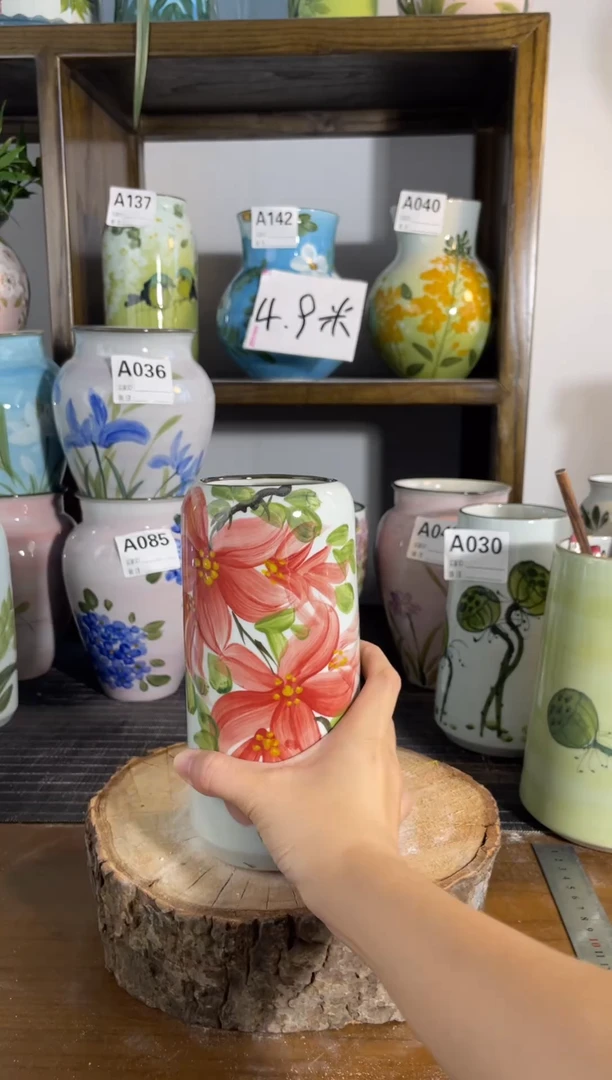 瓶景德镇手绘陶瓷花瓶
