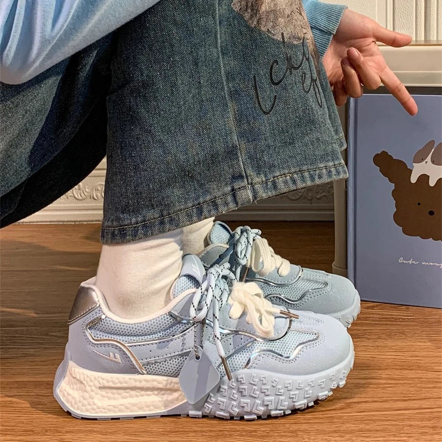 回力爆款2025夏季新款老爹鞋子女阿甘鞋透气软底韩版百搭学生运动