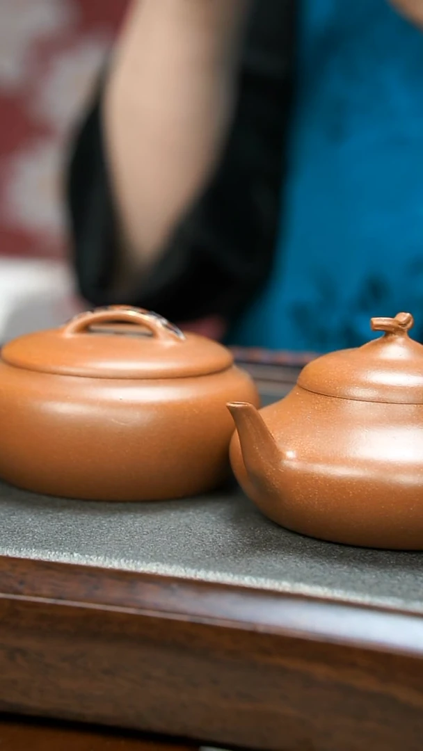 【闪购商品】紫砂茶壶降坡葫芦套组