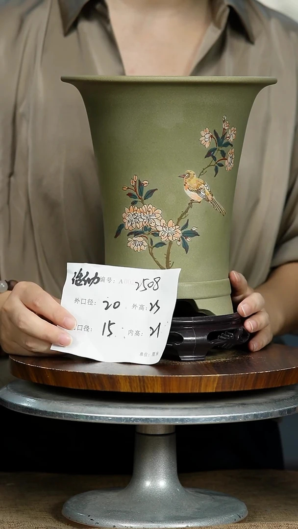 紫砂花盆2508+S 紫砂花盆紫砂