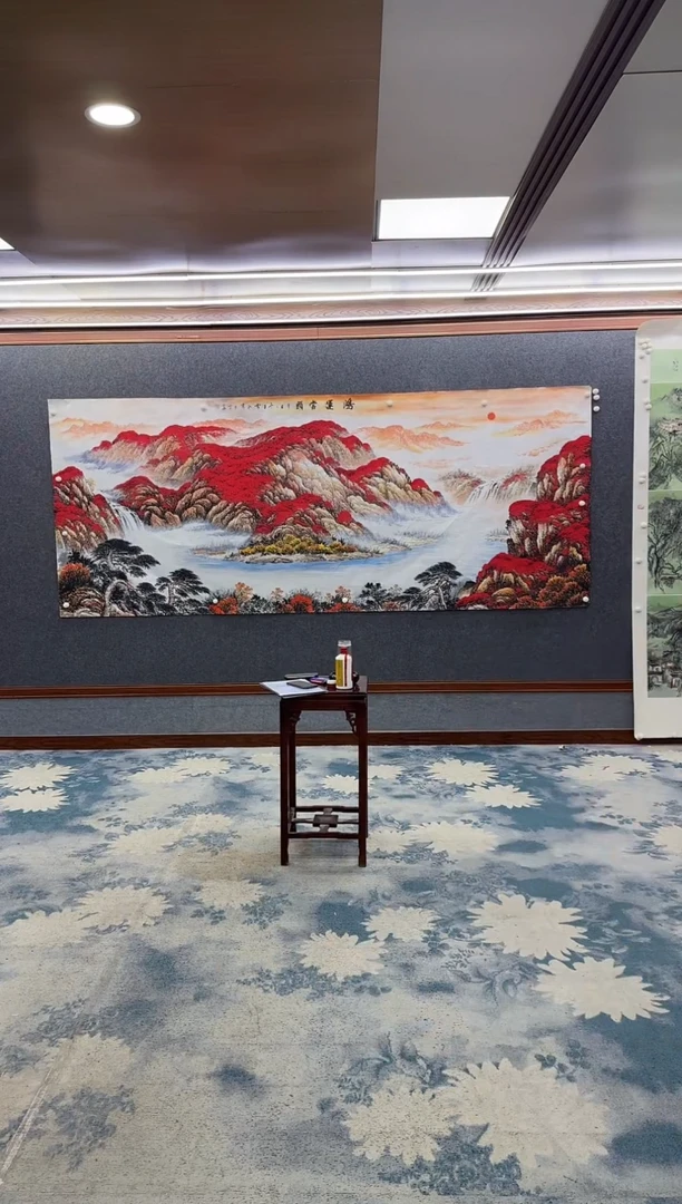 国画眺*Z刘雪红-山水国画-大丈二