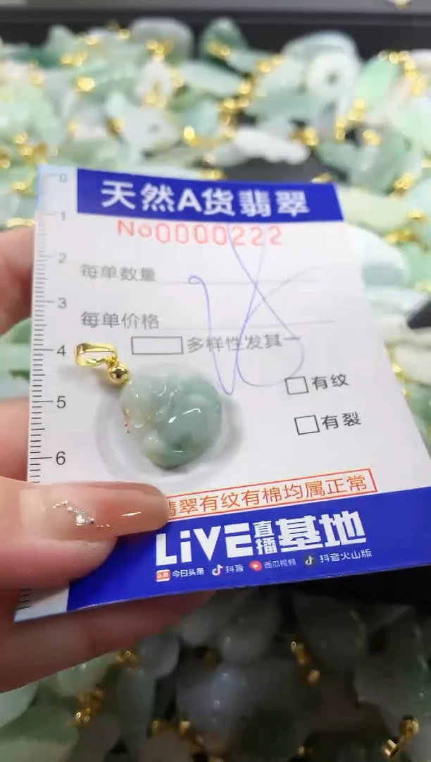 颈饰未镶嵌翡翠天然A货翡翠