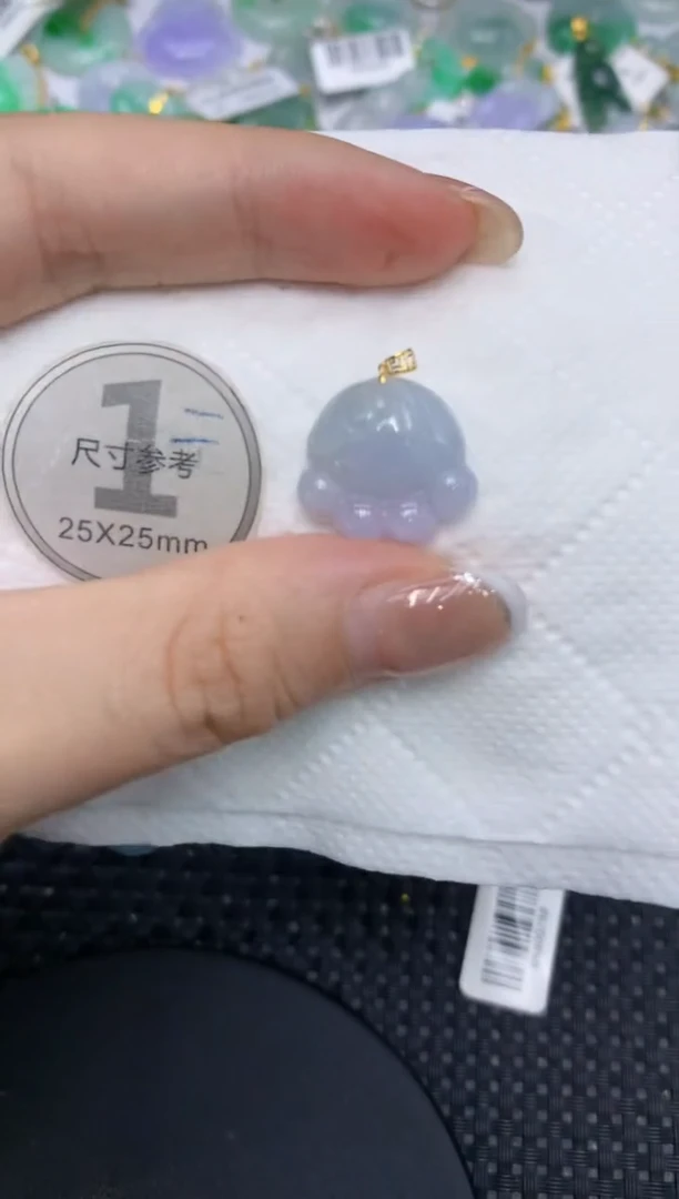 颈饰18K金镶嵌翡翠11111111