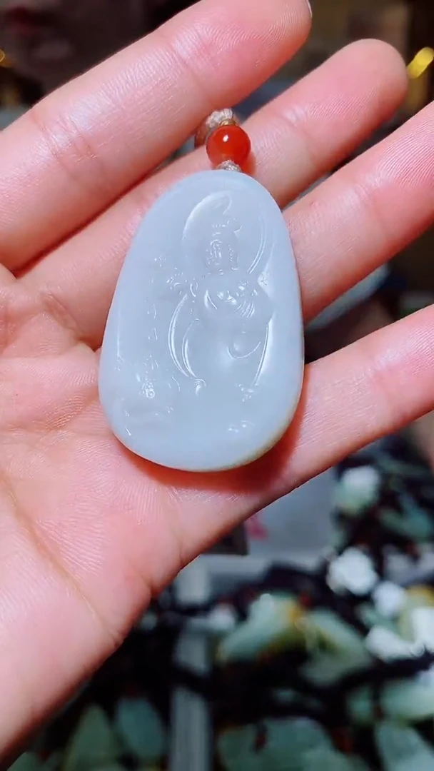 和田玉未镶嵌挂件1