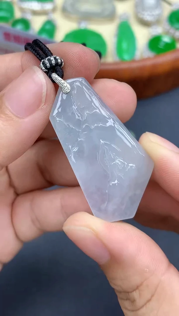 颈饰18K金镶嵌翡翠231-中国好珍宝