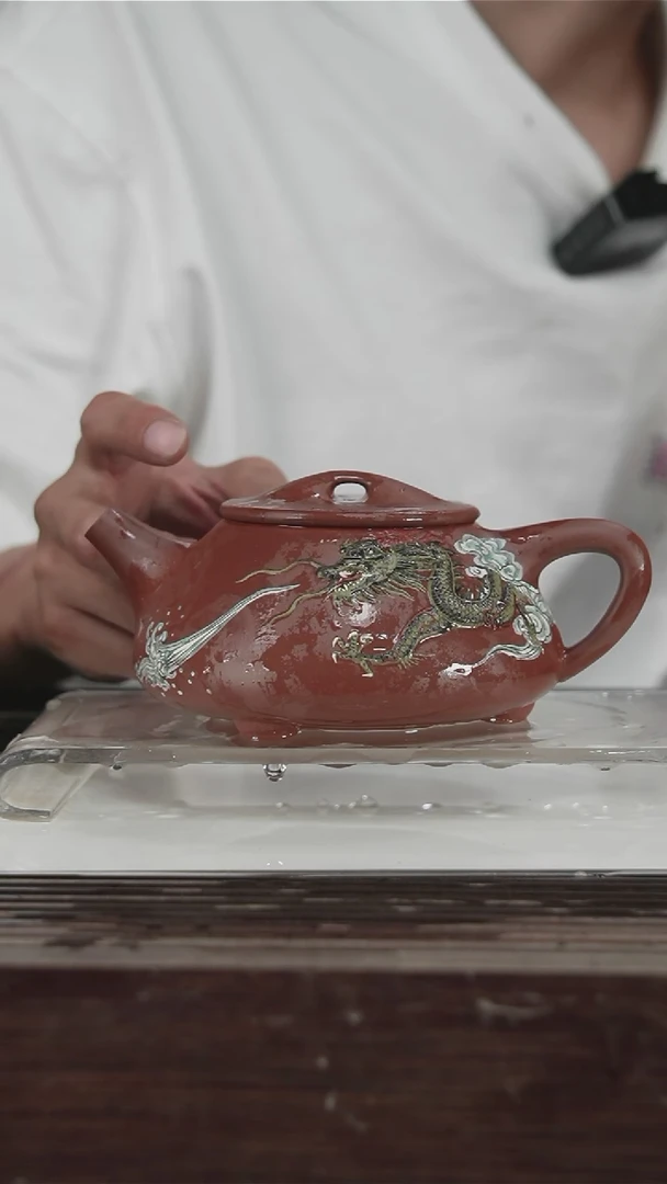 茶壶紫砂原矿紫砂壶王岳龄350CC70号