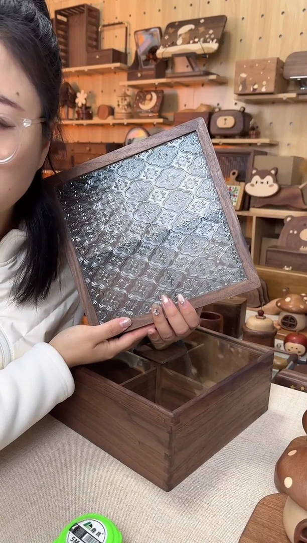 木北美黑胡桃海棠花特价款干果盒