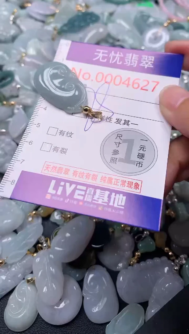 翡翠未镶嵌吊坠(不含链)4627