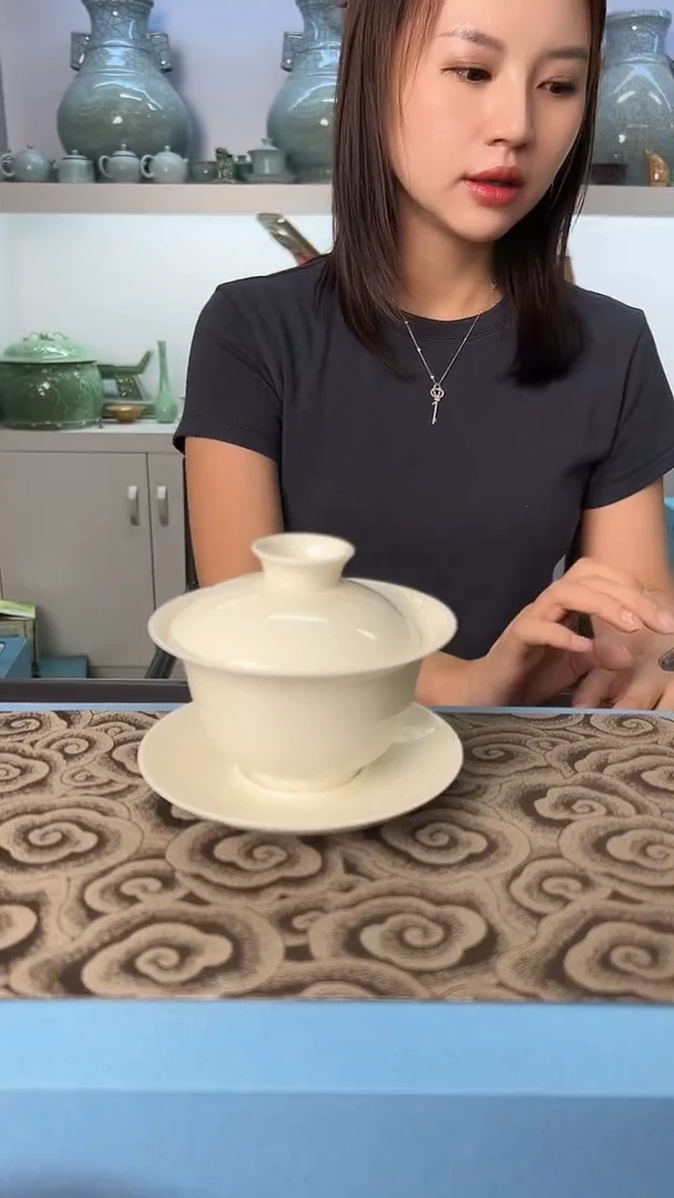 龙泉云间青瓷小米茶器