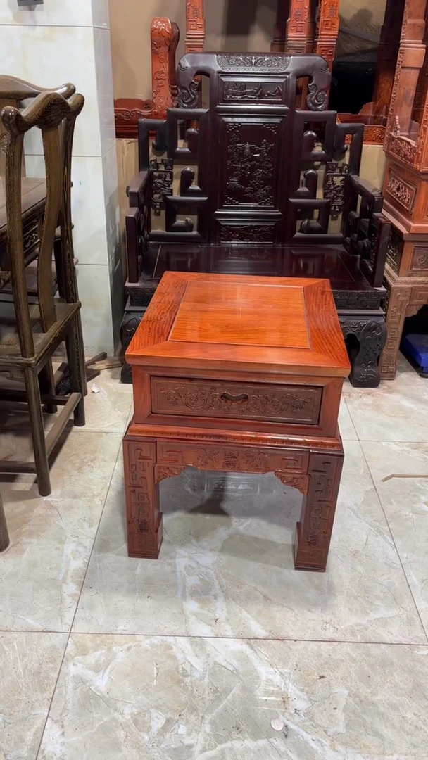 花梨木类成套家具大果紫檀抽屉几