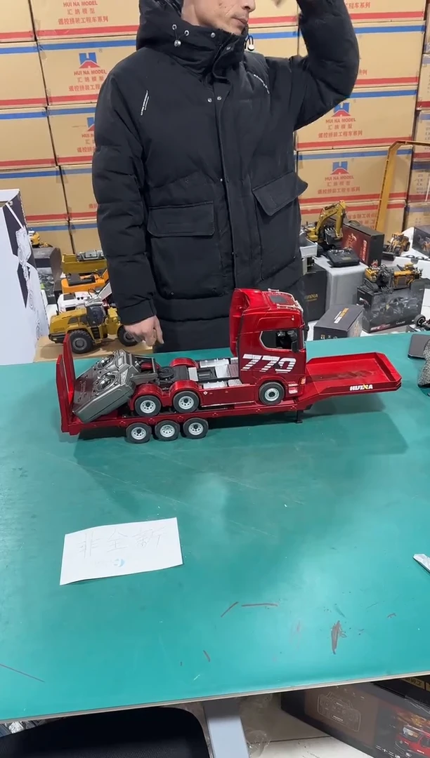 非全新斯堪尼亚770拖头+拖挂 红色套装