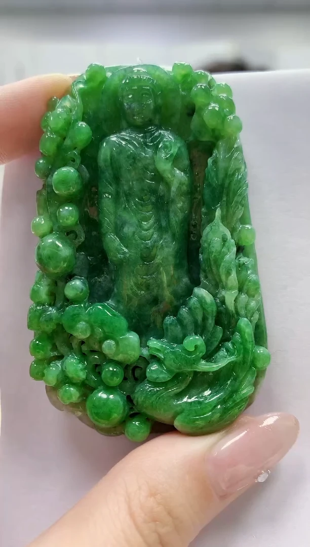 定制翡翠未镶嵌5145jw-毛货挂件54