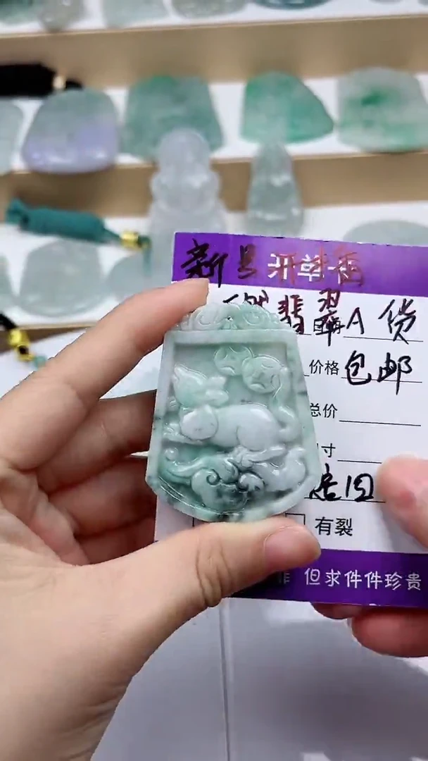 翡翠未镶嵌颈饰