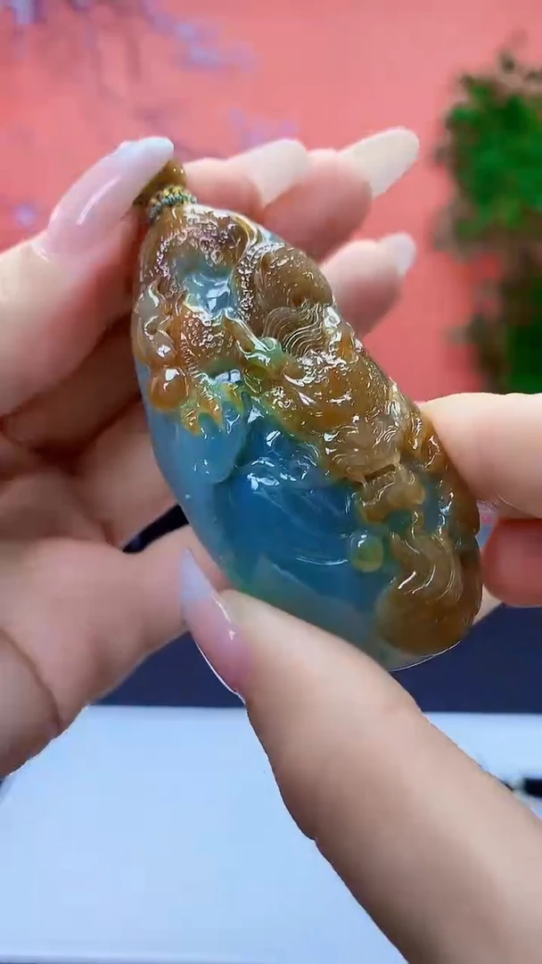 未镶嵌定制翡翠4898ty-毛货挂件76