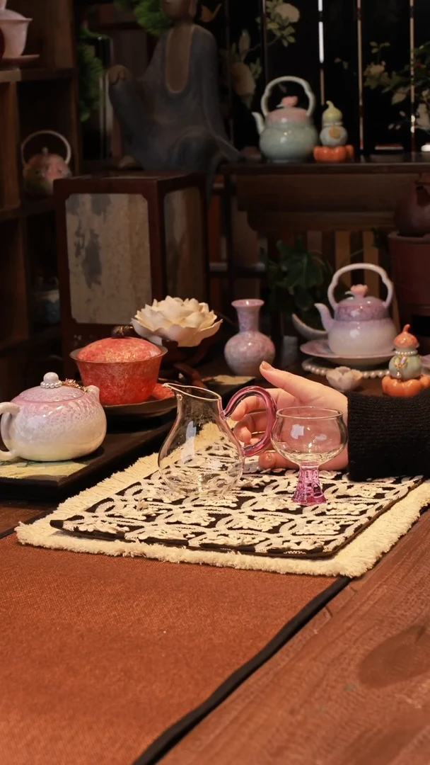 古晟 高硼硅玻璃公道杯带一杯