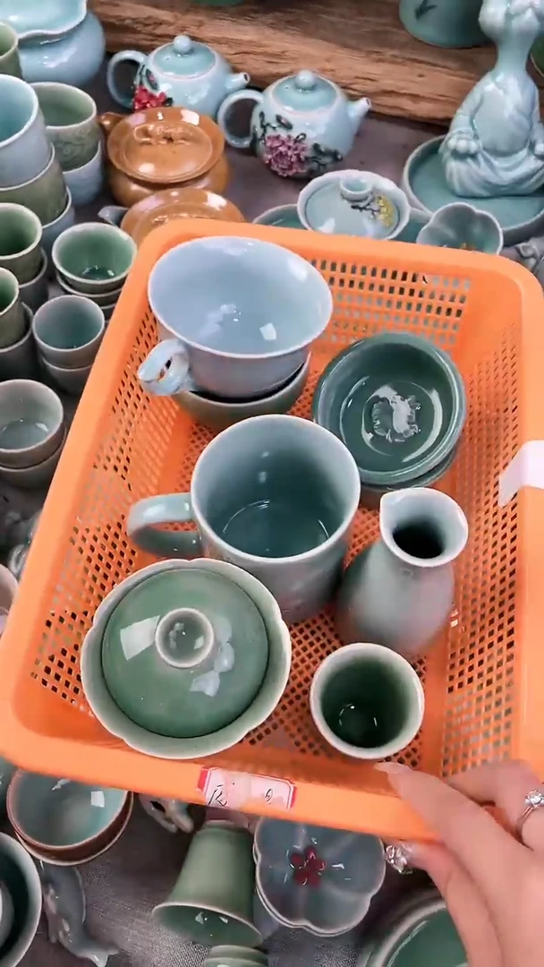 特价福利 微瑕 慧仙青瓷