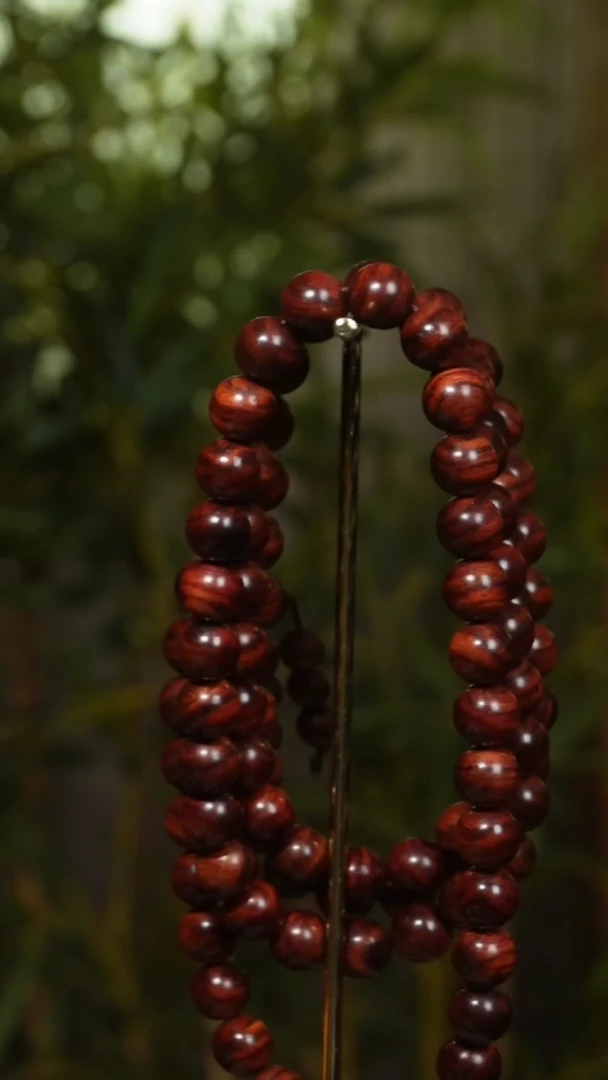 黄花梨/降香黄檀手串/手链海南黄花梨1.0cm108