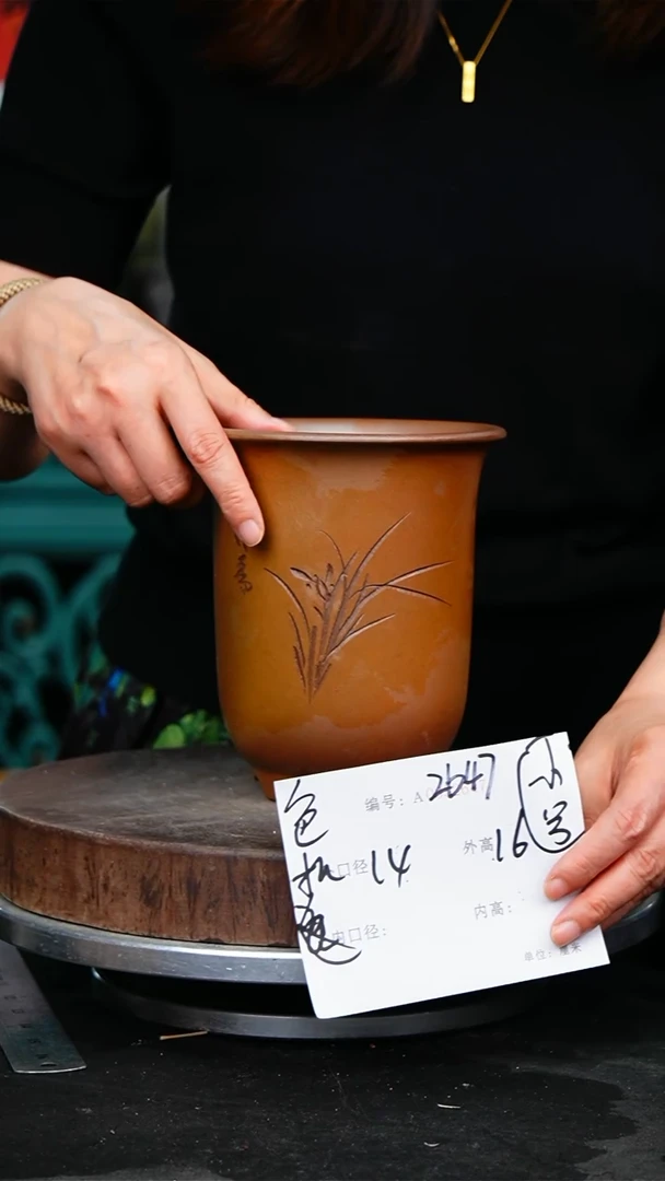 紫砂花盆花卉园艺2647