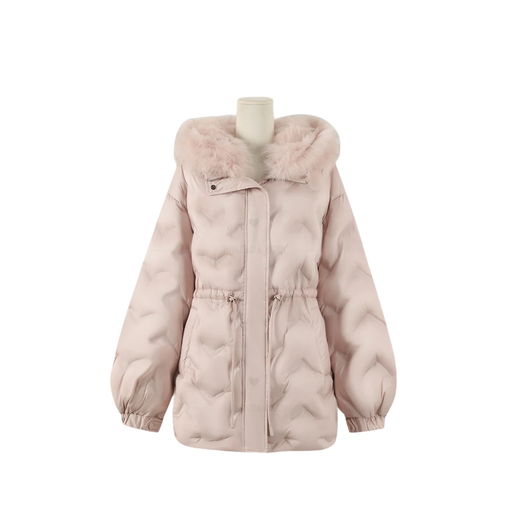 【封后轻奢设计】新款时尚设计感连帽羽绒服505