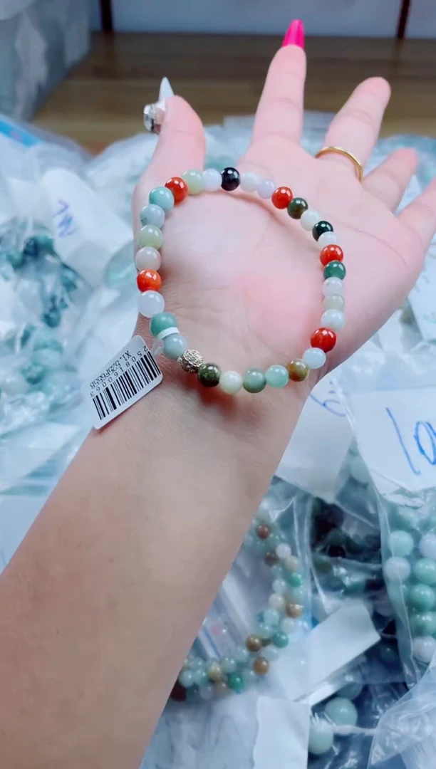 未镶嵌手链翡翠珠串