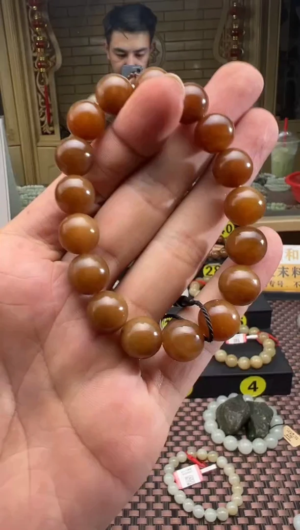 未镶嵌手串和田玉金山糖手串卡12