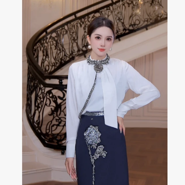 FNN【芙娜妮】2025新款休闲洋气衣服女穿搭气质女装上衣F2530078A