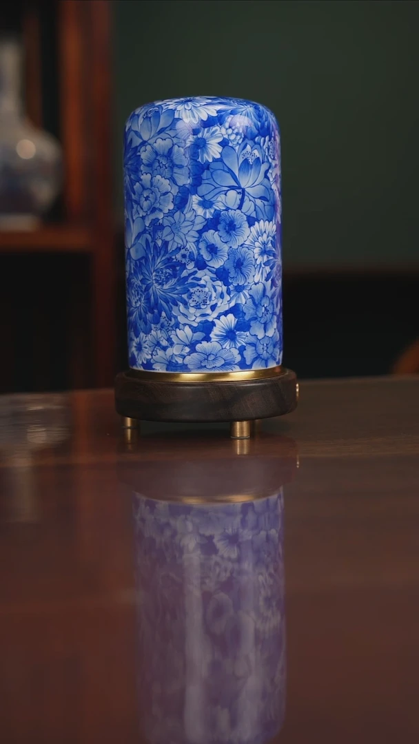 晓剑窑青花万花花