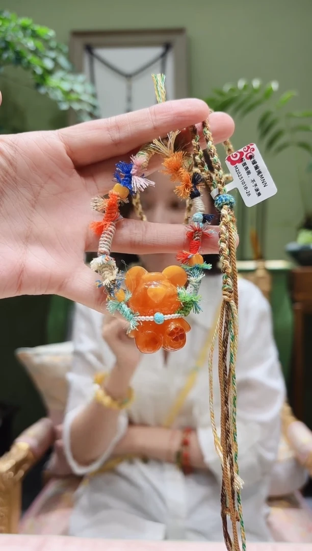 蜜蜡项链未镶嵌蜜蜡绳编项链MYN1018-26多样性发货