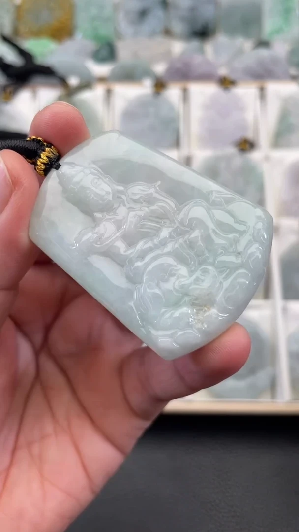 颈饰未镶嵌翡翠天然缅甸翡翠A货77