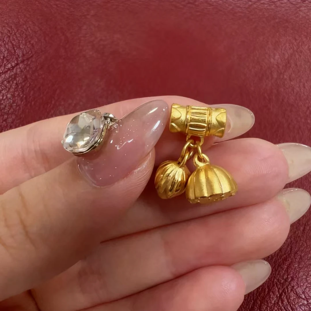 金之之黄金（足金999)  莲蓬两世欢  素金  转运珠/吊坠