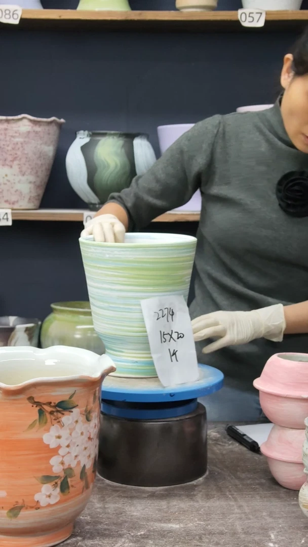 江西景德镇花盆微瑕2274