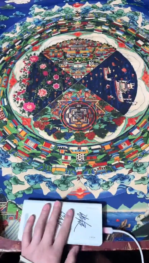 卷轴画龙妹唐卡直播tk16