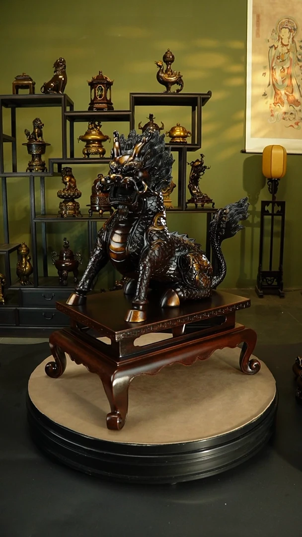 【闪购商品】紫铜精炼铜特大麒麟栗