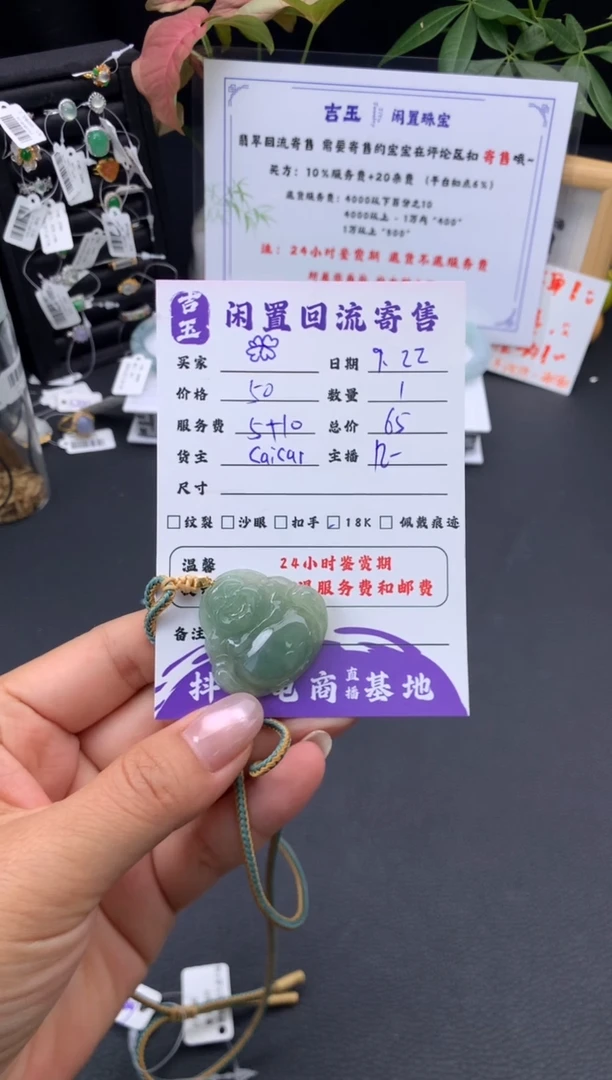 颈饰未镶嵌翡翠✨**e挂件