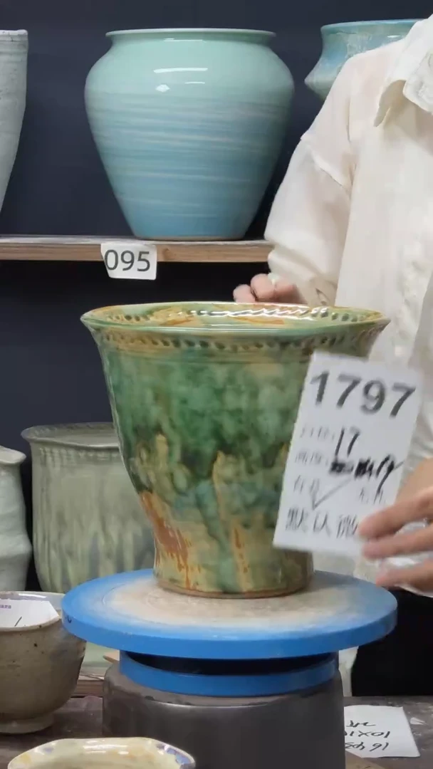 景德镇花盆默认微瑕1797