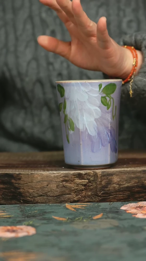 【闪购商品】瓷片釉下彩手工手绘同款陶器