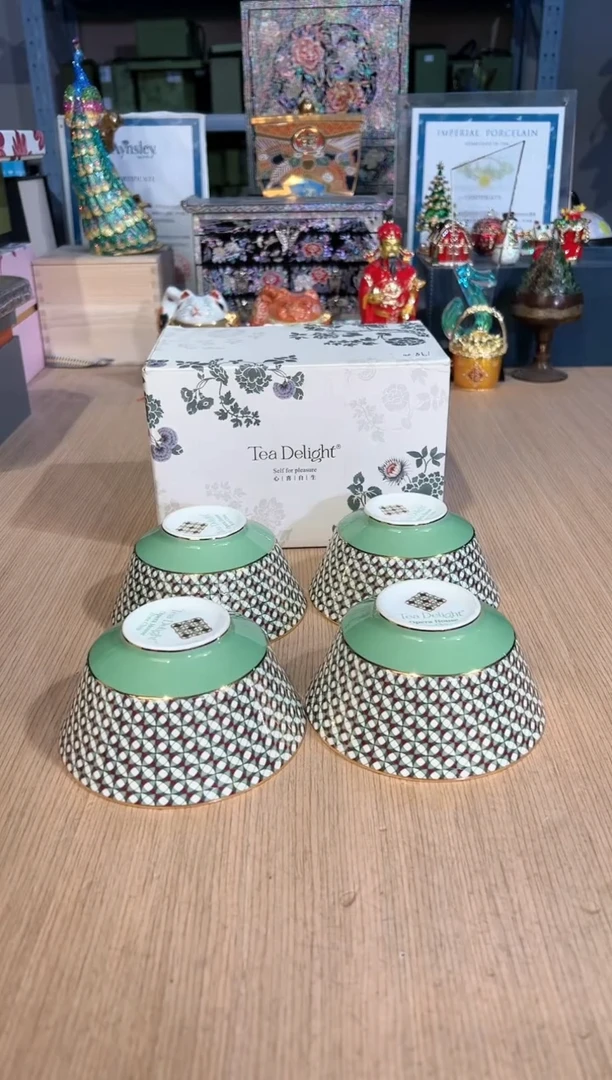 【闪购商品】杯185歌剧院饭碗套四（绿）