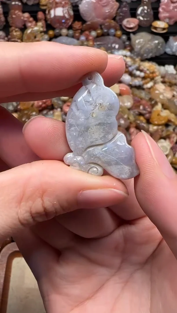 颈饰未镶嵌硅化珊瑚（珊瑚玉）553