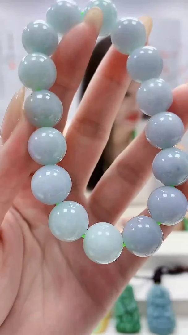 未镶嵌定制翡翠4957lr-毛货手串292