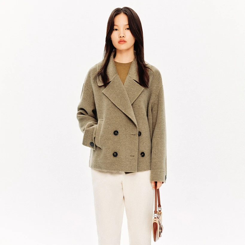 【琥珀流光】PSALTER诗篇 冬季新款牦牛绒双面毛呢外套6C34580370