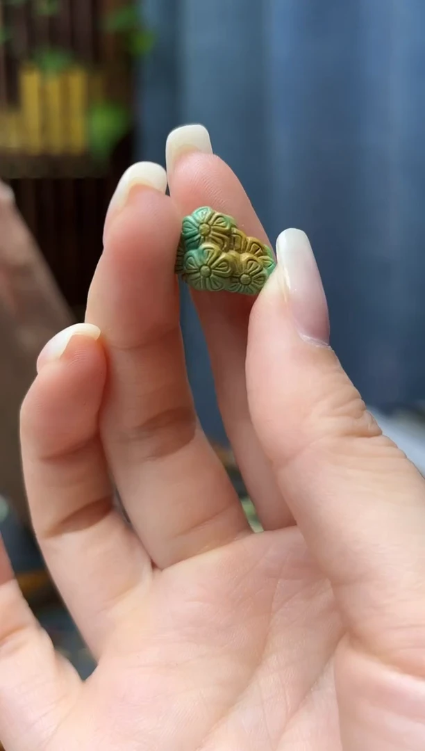 未镶嵌绿松石挂件松石繁花配饰GW