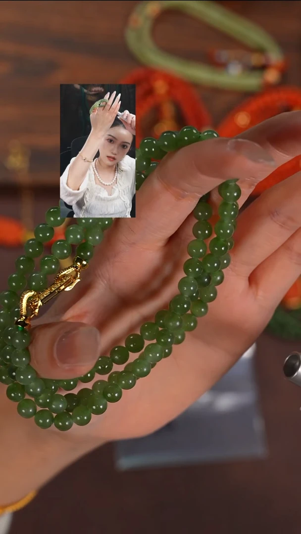 颈饰未镶嵌和田玉两*花若雨臣品质回血