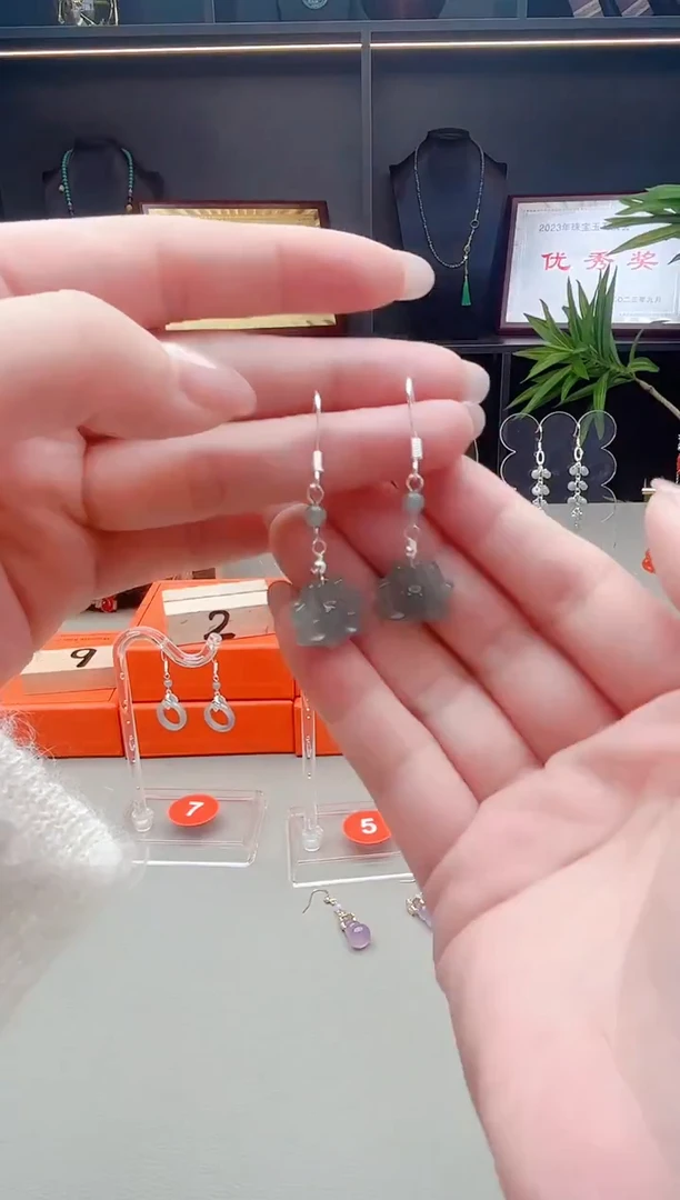 未镶嵌翡翠耳饰x06