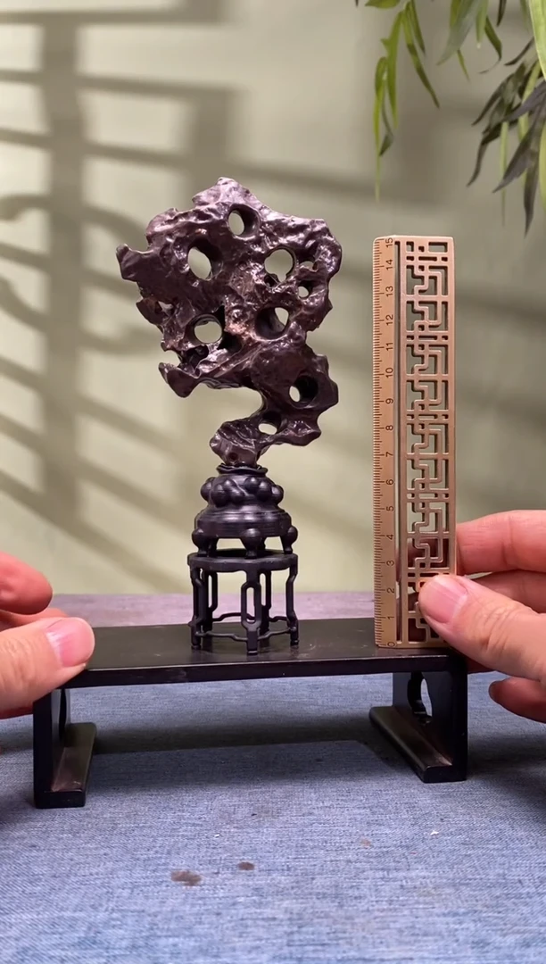 石材树脂底座 石头是青州玲珑石