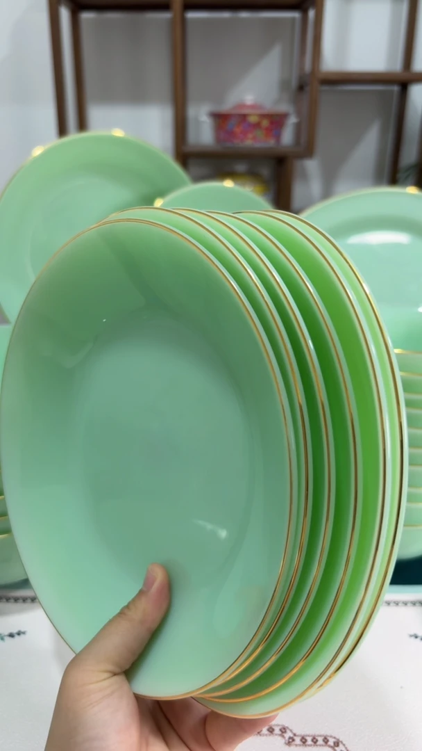 ·8英寸深盘6个  玉瓷【贝美】