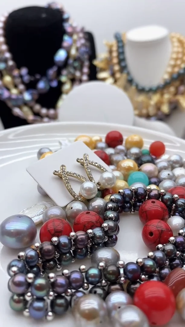 【闪购商品】淡水珍珠颈饰钛钢69