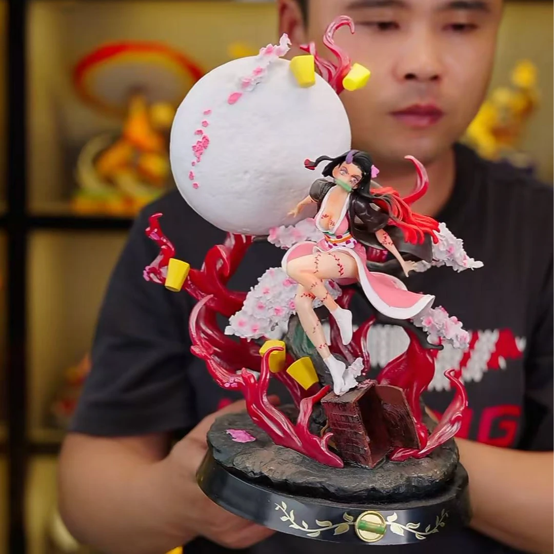 鬼灭之刃鬼化灶祢豆子手办模型雕像动漫周边生日礼物