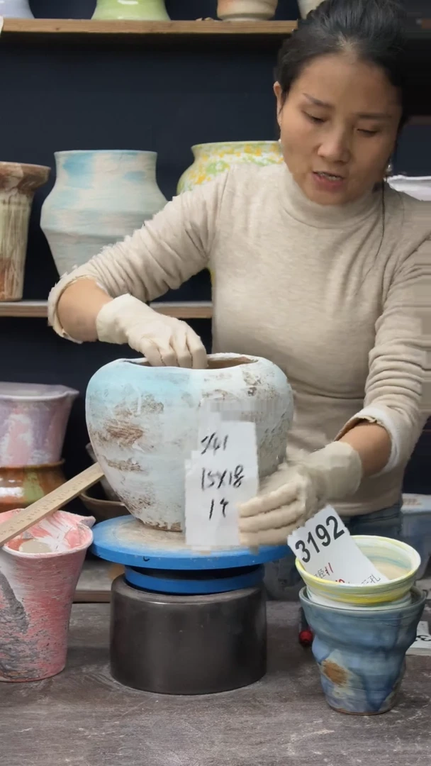 景德镇花盆默认微瑕341