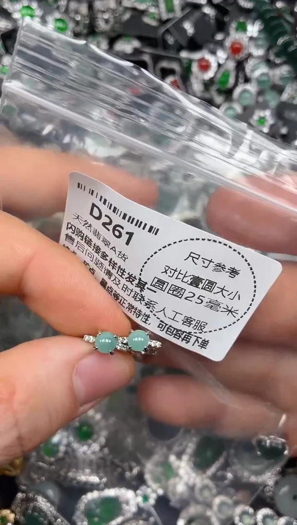 颈饰未镶嵌翡翠D261耳扣
